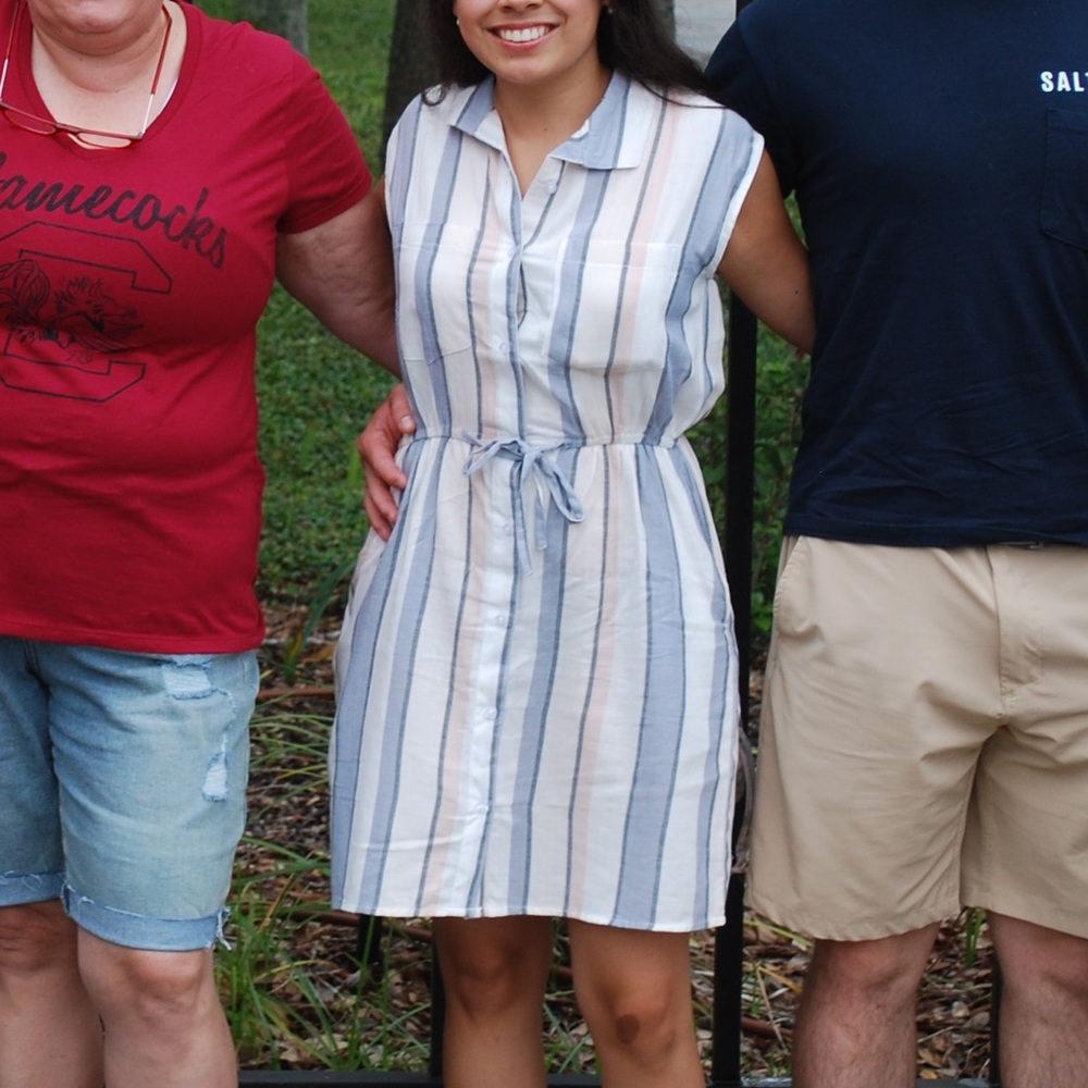 Striped Buttoned Sundress
